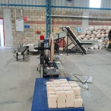 The automatic bundling machine with finished bundles